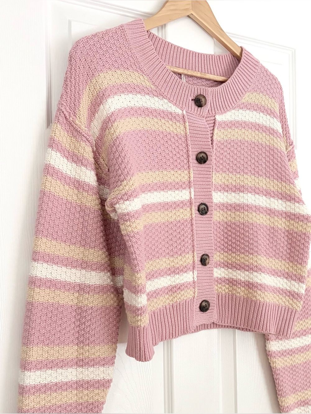 NWOT Free People Lila Stripe Cardi Size S - Picture 4 of 5
